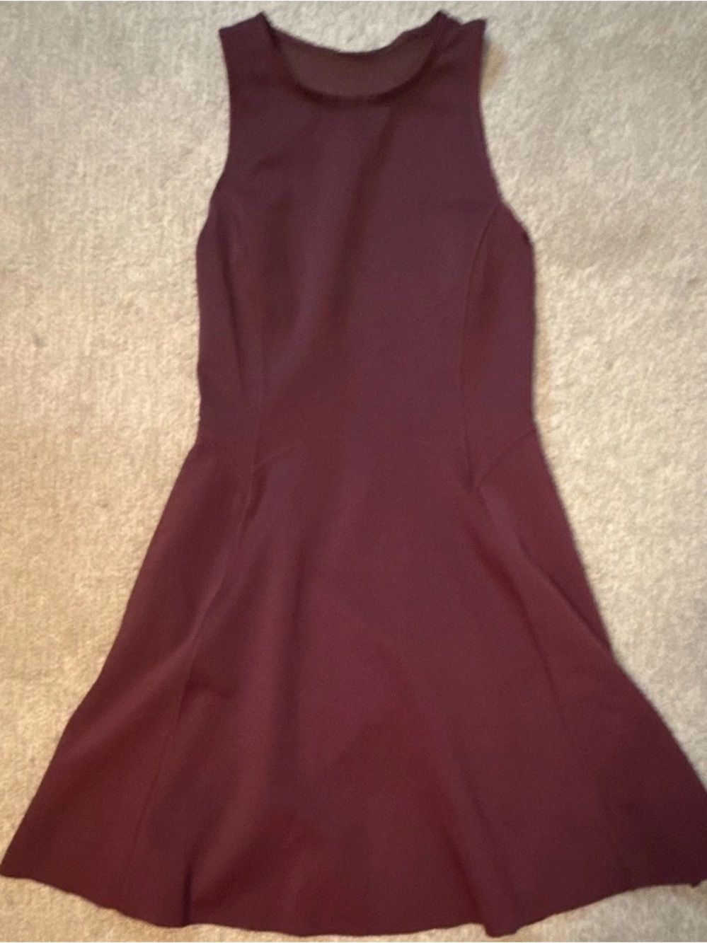 lululemon athletica Wine Sleeveless Fit-and-Flare Mini Dress